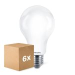 Multipack 6x Philips Corepro LED Bulb E27 Pear Frosted 17.5W 2452lm - 840 Cool White | Replaces 150W