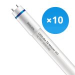 Multipack 10x Philips LED Tube T8 MASTER (EM/Mains) Ultra Output 14.7W 2500lm - 840 Cool White | 120cm - Replaces 36W
