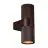 Nordlux Kyklop Wall Light Aluminium Rusty  Up & Down | Suitable for 2x GU10