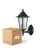 Multipack 4x D'Lite Wall Light Helora Black | IP44 - Suitable for 1x E27