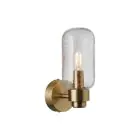 Nordlux Tutan Wall Light Glass Brass | Suitable for E14
