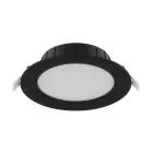 Noxion LED Downlight Hera Flat Recessed Black 21W 2400lm 100D - 827-830-840 CCT | 213mm - Cutout 195mm